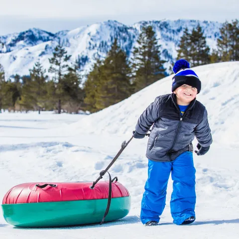 a person posing for the camera in the snow