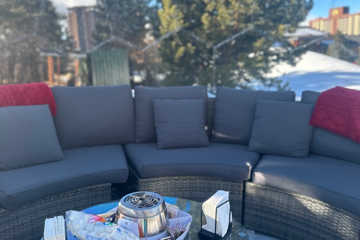 a sofa in a living room